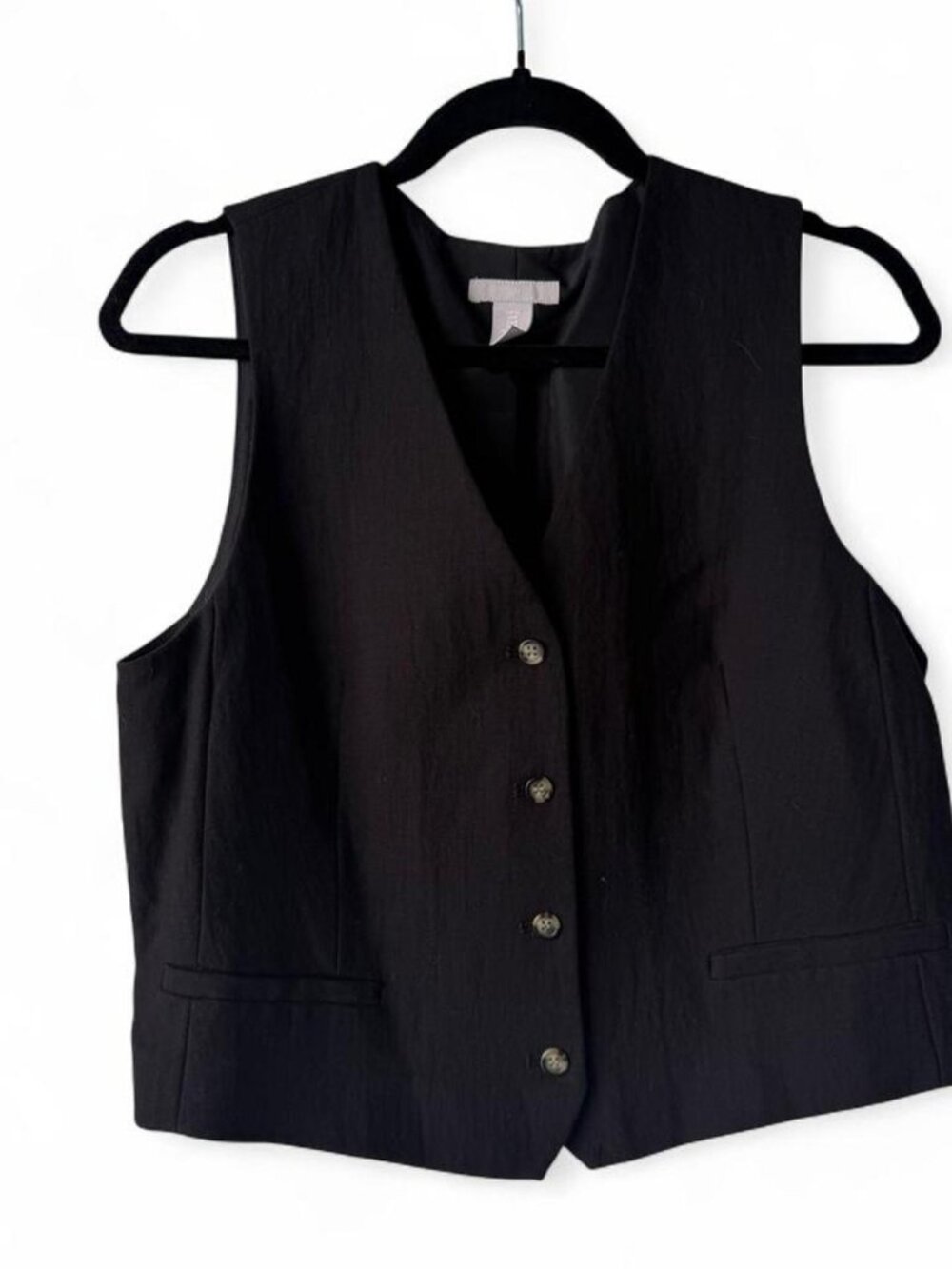 Women’s Black Vest - Picture 2 of 3